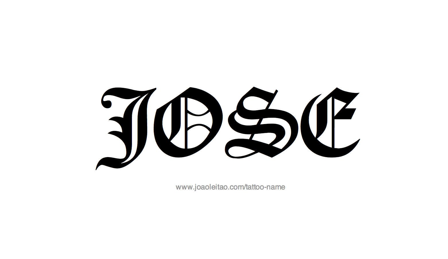 Jose Name Tattoo Designs